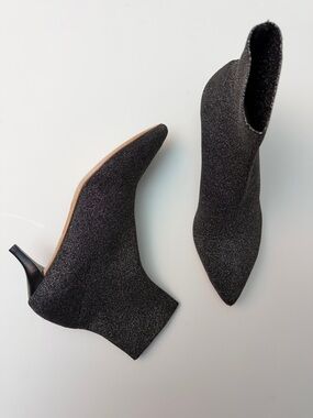 Loeffler Randall Kassidy Knit Sock Bootie in Gold, Size 8